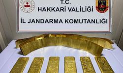 Hakkari'de 8 kilogram külçe altın ele geçirildi