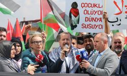 BM Türkiye Temsilciliği önünde Gazze için uluslararası protesto