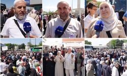 Bursa'dan ilk kafile ile hacca gidecek hacı adayları duygularını paylaştı