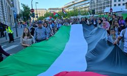 Frankfurt'ta Gazze’ye destek gösterisi düzenlendi