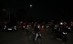 Gaziantep'te motosiklet sürücülerinden Gazze protestosu