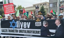 İşgalcilere destek veren Azerbaycan yönetimi İstanbul'da protesto edildi