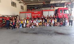 Minik öğrencilerden itfaiye ziyareti: Yangın ve afet bilinci kazandılar