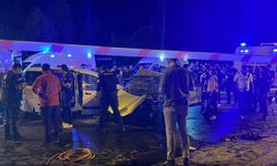 Gaziantep'te 5 kişinin hayatını kaybettiği kaza güvenlik kamerasına yansıdı