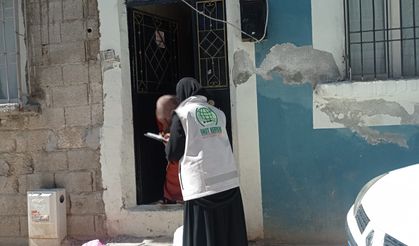Gaziantep Umut Kervanı ihtiyaç sahibi ailelere gıda dağıtımı gerçekleştirdi