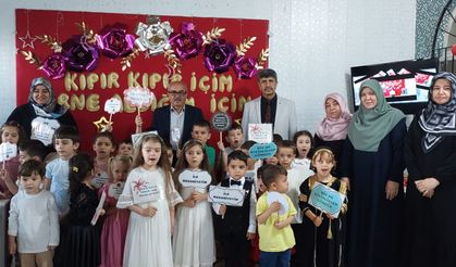 Mersin'de 4-6 Yaş Kur’an kurslarında karne heyecanı