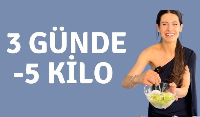 3 Günde 5 Kilo Verdiren Şok Diyet