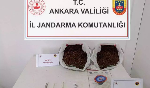 Ankara'da 5 kilogram sentetik kannabinoid ele geçirildi