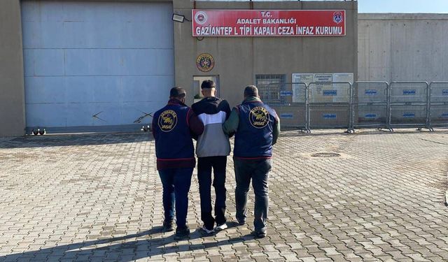 Gaziantep'te 10 yıl kesinleşmiş hapis cezası bulunan şahıs yakalandı