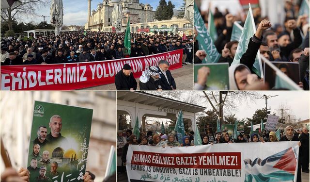 İstanbul'dan şehitlere vefa, direnişe selam: Muhammed Dayf'ın askerleriyiz!