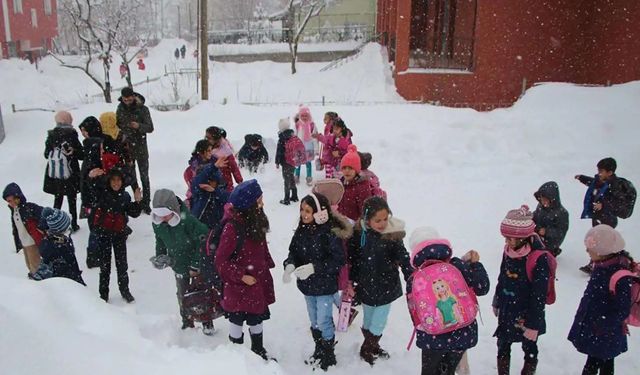 Kar yağış nedeniyle eğitim ve öğretime ara verilen iller