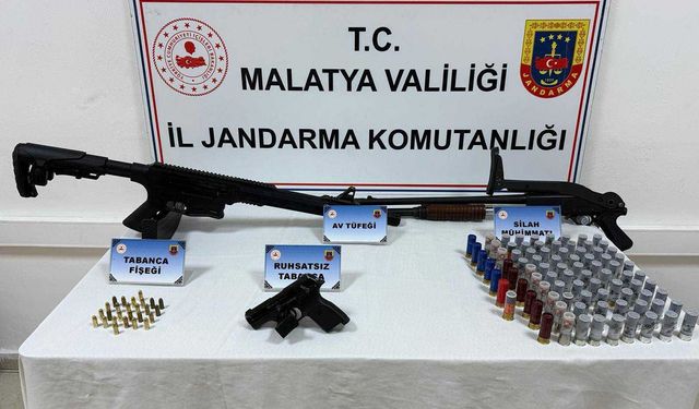 Malatya'da silah ve mühimmat kaçakçılığına operasyon: 2 gözaltı