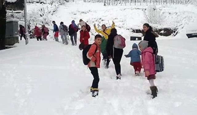 Yoğun kar yağışı nedeniyle çok sayıda ilde eğitime ara verildi