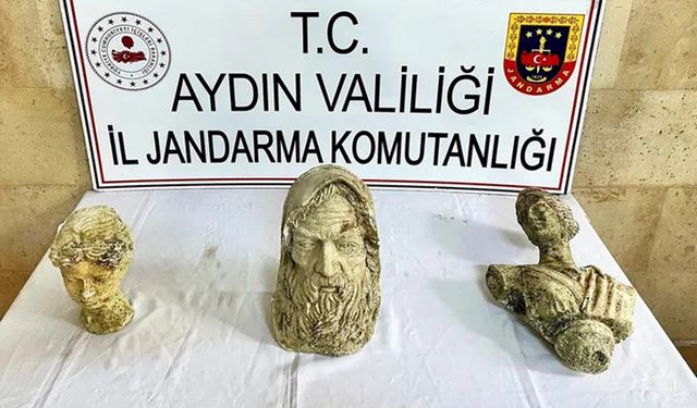 Aydın'da tarihi eser operasyonu: 3 gözaltı