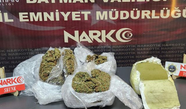 Batman'da 5 kilo uyuşturucu ele geçirildi