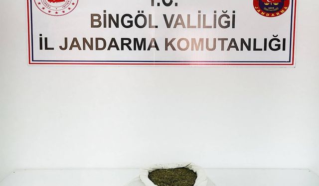 Bingöl'de 2 kilo 230 gram toz esrar ele geçirildi
