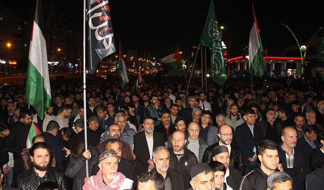 Diyarbakır'da Gazze'deki son katliamlar telin edildi, İslam ülkelerine çağrı yapıldı