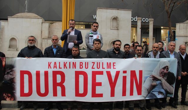 Gazze'deki katliam Batman'da protesto edildi