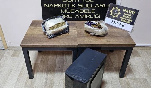 Hatay'da 1 kilo 47 gram skunk maddesi ele geçirildi