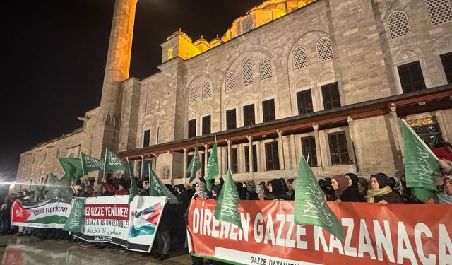 işgalcilerin Gazze saldırısı İstanbul'da telin edildi