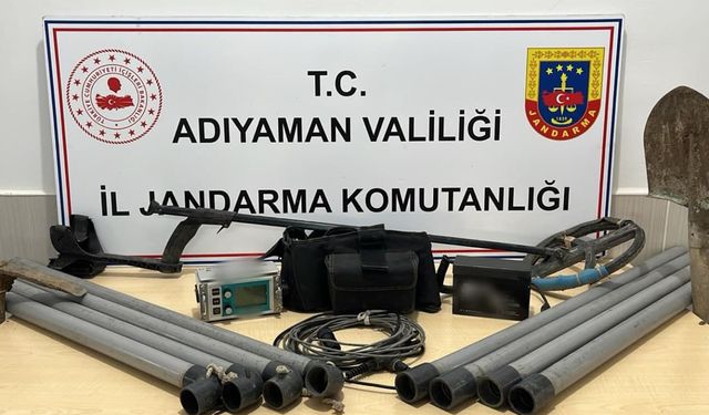 İzinsiz kazı yapan şahıslar suçüstü yakalandı