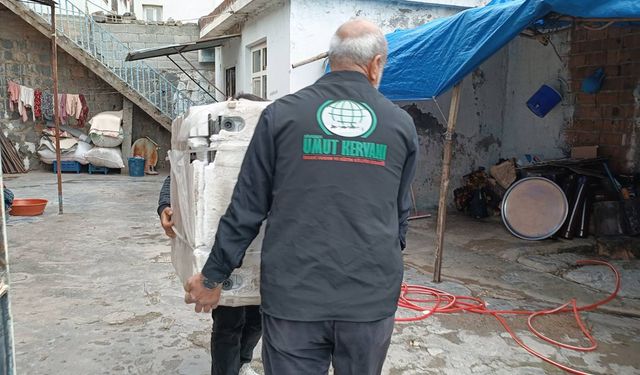 Şanlıurfa’da ihtiyaç sahibi ailelere beyaz eşya yardımı