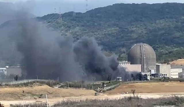 Tayvan'da nükleer santralde yangın