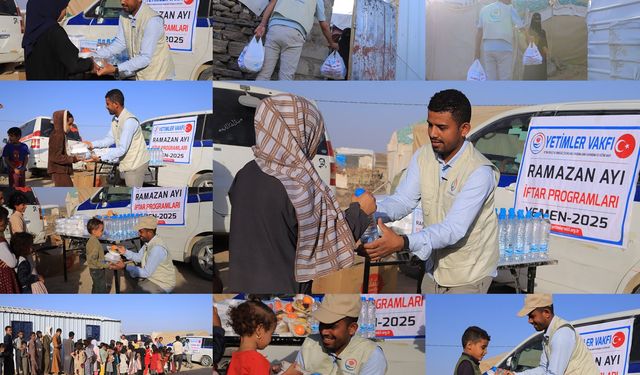 Yetimler Vakfı, Yemen'de 200 ihtiyaç sahibine iftar yemeği dağıttı