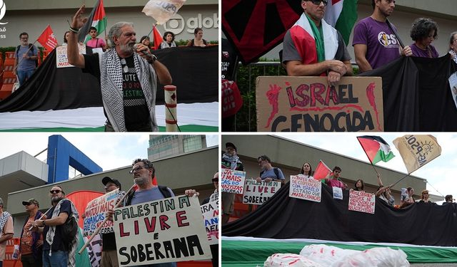 Brezilya medyasının siyonist işgaline ortak olması protesto edildi