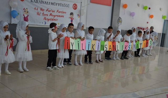 Adana'da 4-6 yaş Kur'an kursları yıl sonu programı düzenlendi