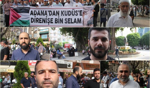 Adanalılardan Gazze'ye destek için birlik çağrısı: Bir olmazsak, bir bir gideriz
