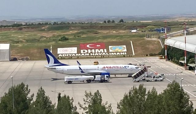 Adıyaman Havaalanı'nda nisan ayında 33 bin 859 yolcuya hizmet verildi