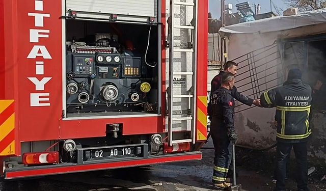 Adıyaman'da konteyner yangını: Bir ölü