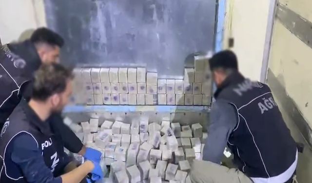 Ağrı'da 69 kilogram eroin ele geçirildi