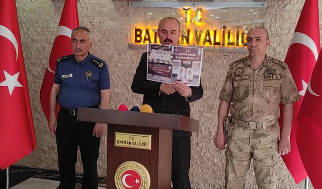 Batman Valisi Canalp: Uyuşturucuyla mücadelede 4 ayda 100 tutuklama gerçekleştirildi