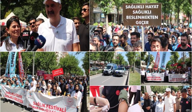 Batman'da sağlıklı yaşam için yürüyüş yapıldı