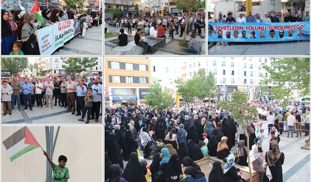 Batmanlılar Mavi Marmara Şehitleri'ni andı, siyonist rejime sert tepki gösterdi