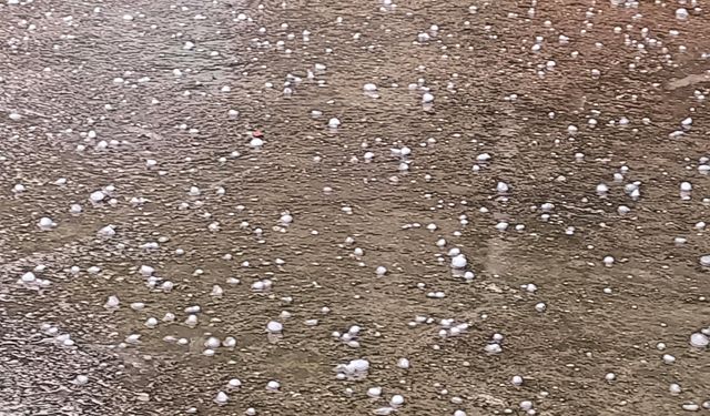 Bursa'da şiddetli dolu yağışı etkili oldu