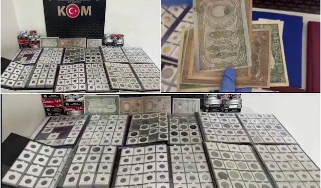 Bursa’da tarihi eser operasyonu: Yüzlerce tarihi sikke ele geçirildi