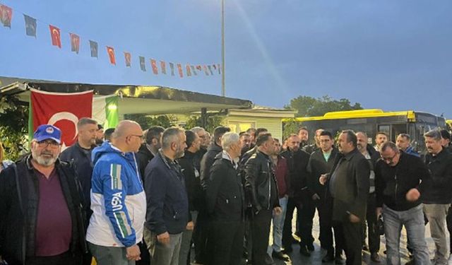 Bursa'da toplu taşıma çalışanları, görüşmelerin sonuçsuz kalmasıyla greve gitti