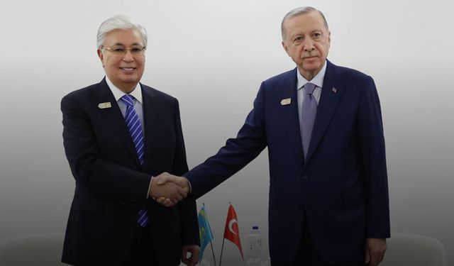 Cumhurbaşkanı Erdoğan, Kazakistan Cumhurbaşkanı Tokayev ile görüştü