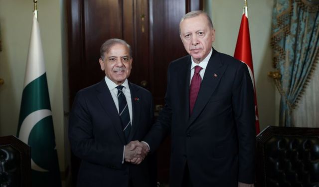 Cumhurbaşkanı Erdoğan, Pakistan Başbakanı Şerif'i kabul etti