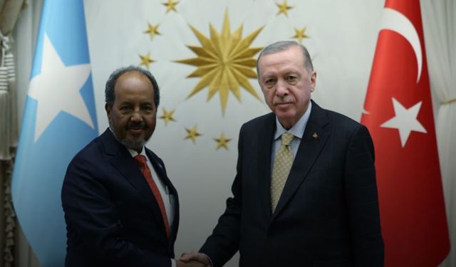 Cumhurbaşkanı Erdoğan, Somali Cumhurbaşkanı Şeyh Mahmud ile görüştü