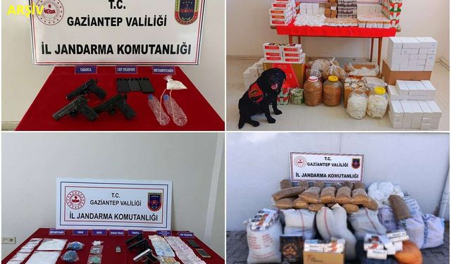 Gaziantep’te nisan ayında 264 kişi yakalandı