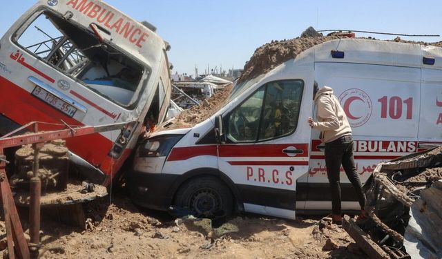 Gazze'deki kurtarma araçlarının yüzde 75'i hizmet dışı kaldı