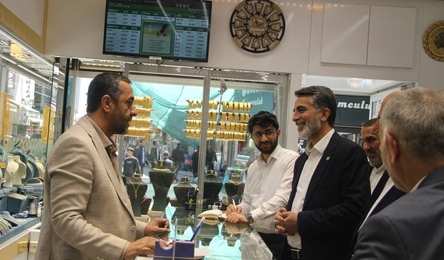 HÜDA PAR heyetinden Bingöl Dörtyol esnafına ziyaret
