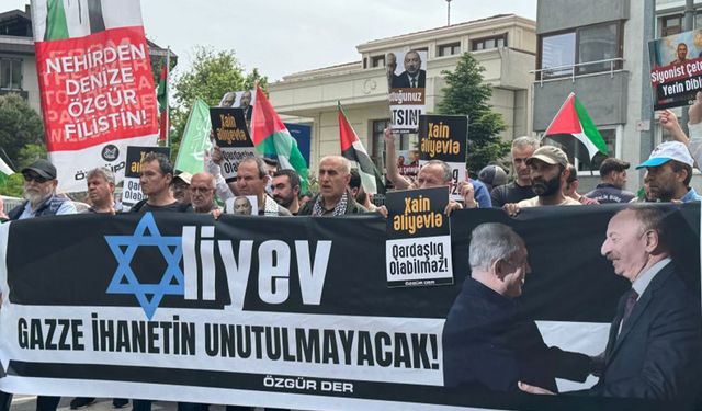 İşgalcilere destek veren Azerbaycan yönetimi İstanbul'da protesto edildi