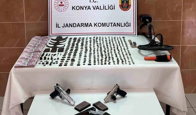 Konya'da tarihi eser operasyonu: 2 gözaltı
