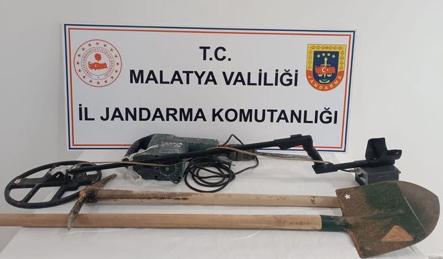 Malatya'da define avcıları operasyonu: 8 gözaltı