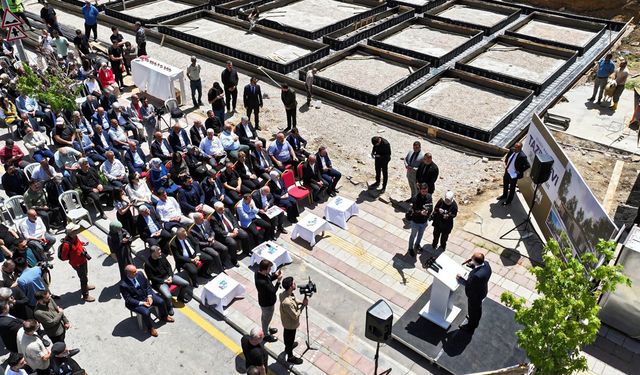 Malatya'da taziye evi temeli dualarla atıldı